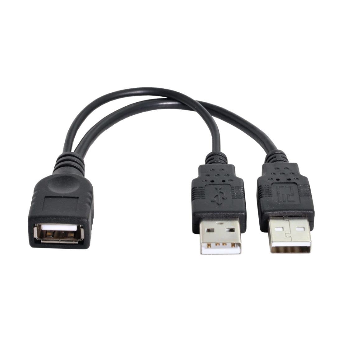 Chenyang USB 2.0 Y Splitter Cable Female to Male Data Charger Extension with Power Supply Port