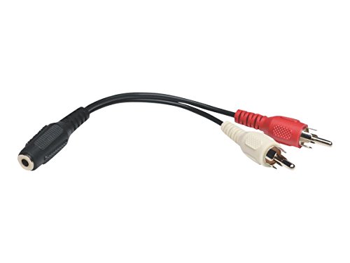 TRIPP LITE P316-06N 6-Inch 3.5mm to RCA Y Splitter Adapter Cable - High-Quality Audio Solution