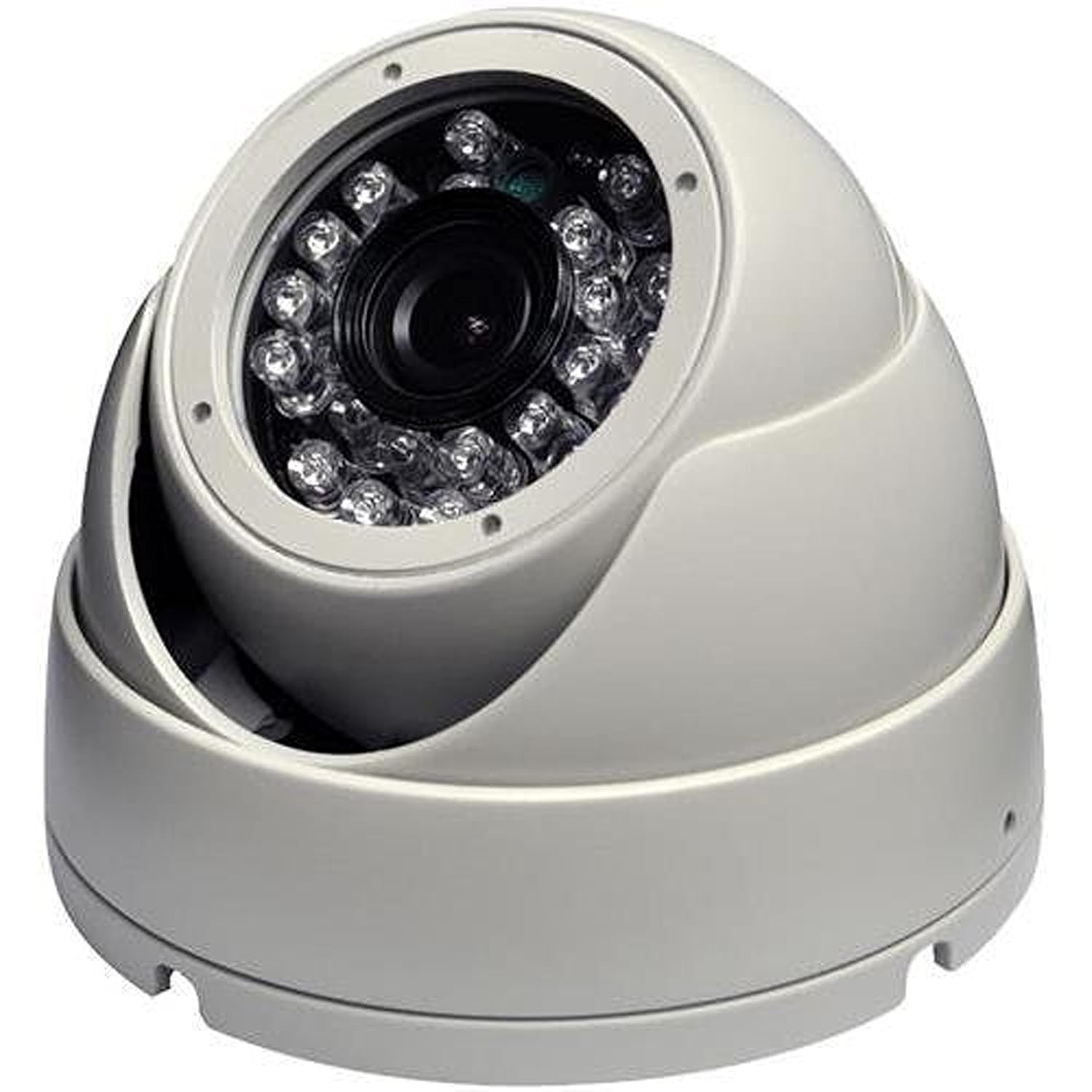 SPT SPT INS-D3600W Outdoor 3 Axis IR Dome Camera 1000TVL 3.6mm Lens with 24 LED Lights for Enhanced Night Vision