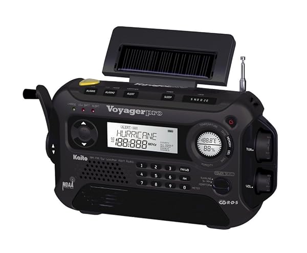 Kaito Buy Kaito Voyager Pro KA600: Solar Dynamo Emergency Radio with Flashlight & Phone Charger - AM/FM/LW/SW & NOAA Alerts - View 4 of 10