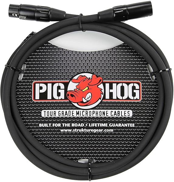 Pig Hog Pig Hog PHM6 8mm XLR Microphone Cable - 6 Feet High Performance Audio Cable