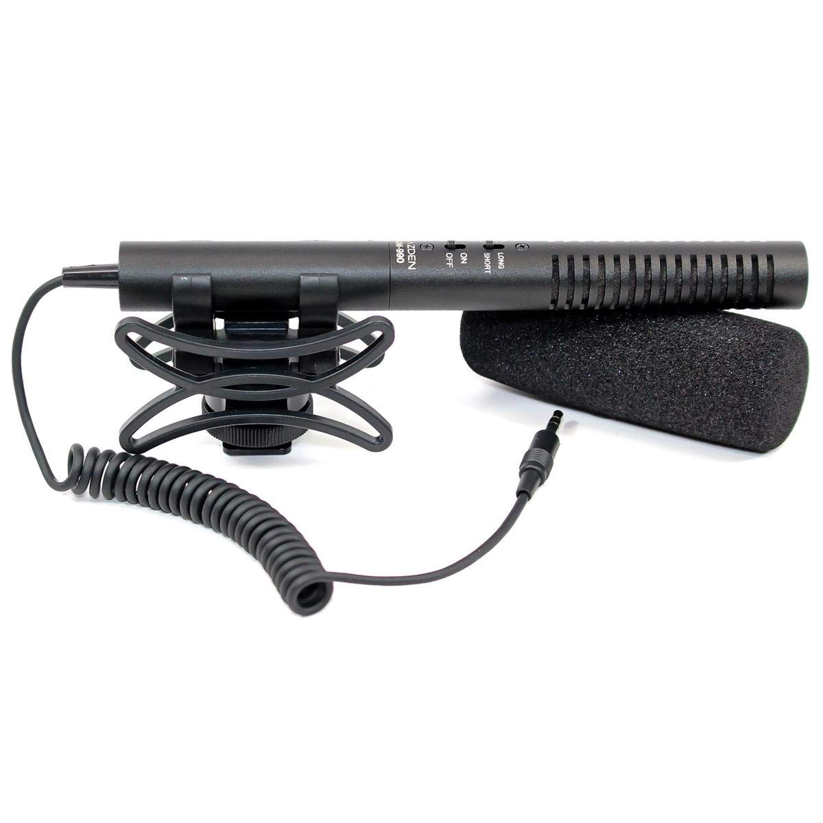 AZDEN Azden SGM-990I Supercardioid Omni Shotgun Microphone with 2 Position Switch for Professional Audio Recording