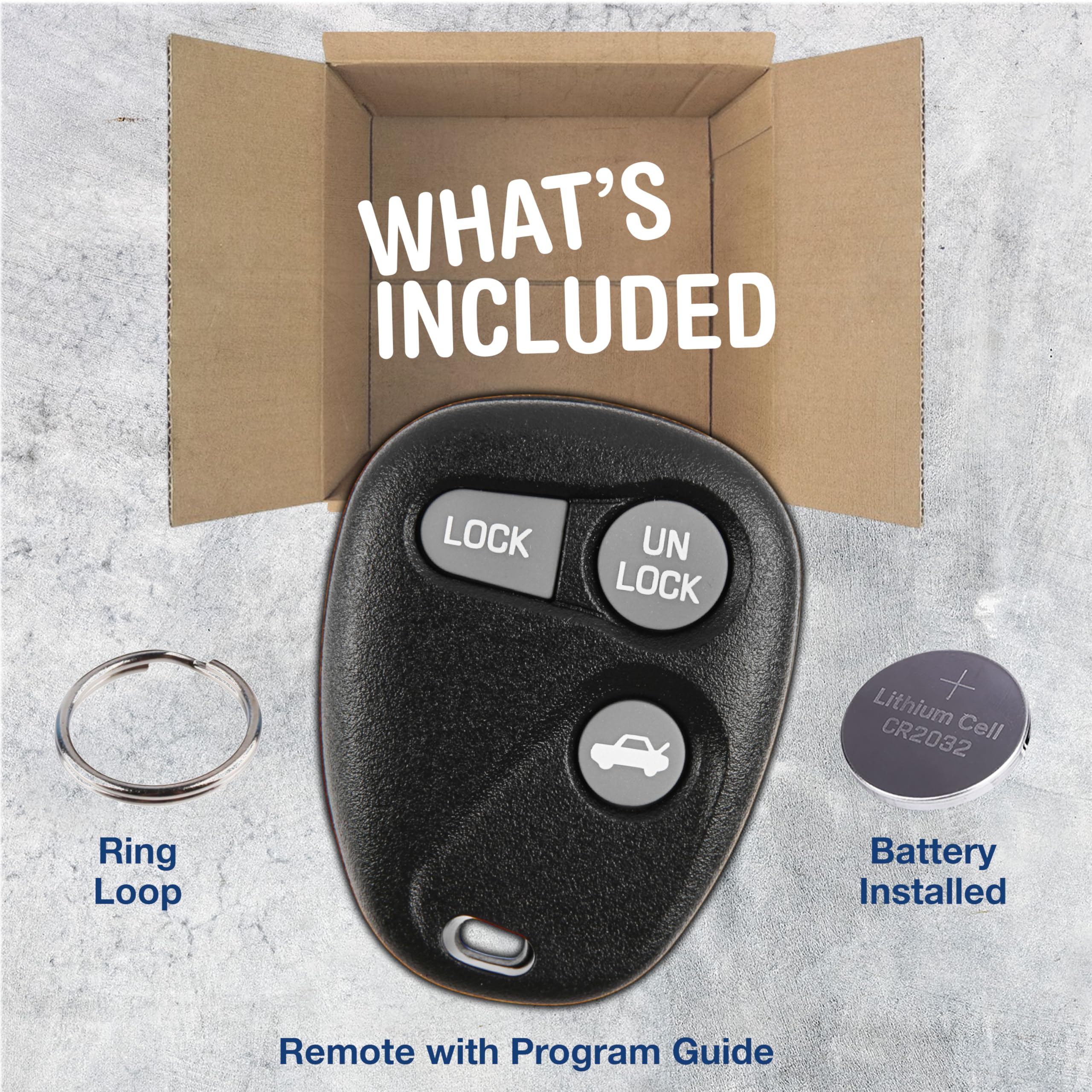 KeylessOption Keyless Entry Remote Car Key Fob Replacement for 16245100 29 Fast Shipping and Easy Programming - View 3 of 8