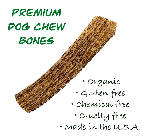 Deer Valley Dog Chews Deer Antlers Deer Valley Chews Premium Deer Antler for Dogs Large Natural Dental Treat for Teething and Chewing 6-7 Inches Long Single Antler - View 10 of 10