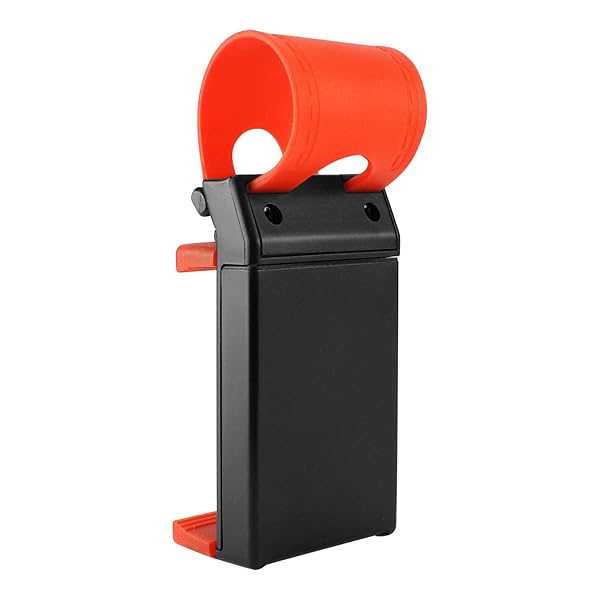 Cellet Cyongear Cellet Steering Wheel Smartphone Holder Mount Clip for iPhone and Samsung Galaxy for GPS Navigation Red Black PHHD100 - View 9 of 9