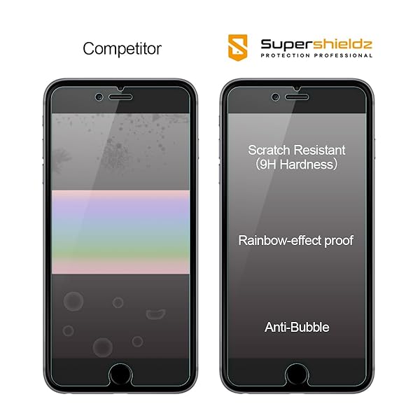 Supershieldz Supershieldz Tempered Glass Screen Protector for iPhone 6 - Anti-Scratch, Bubble-Free, 4.7 Inch - View 3 of 6