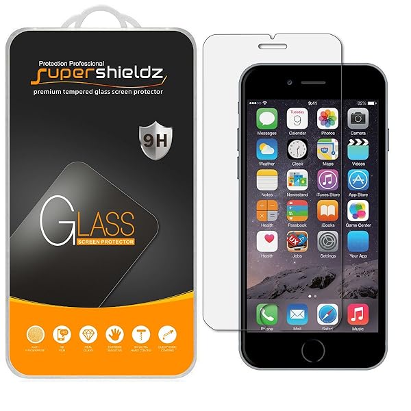 Supershieldz Supershieldz Tempered Glass Screen Protector for iPhone 6 - Anti-Scratch, Bubble-Free, 4.7 Inch - View 2 of 6