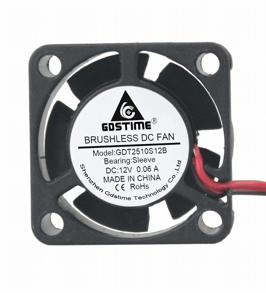 GDSTIME 25mm Small 12v Brushless DC Mini Cooling Fan for Efficient Cooling Solutions