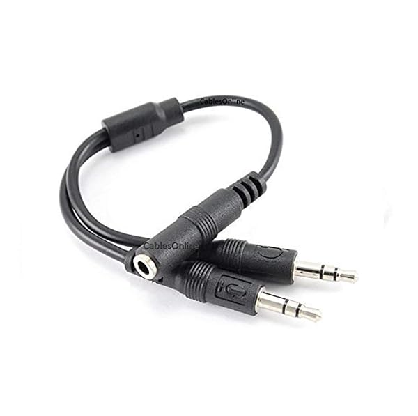 Buy CablesOnline 3.5mm TRRS to Dual TRS Headset Splitter Adapter - IP-AY12C for Enhanced Audio Experience