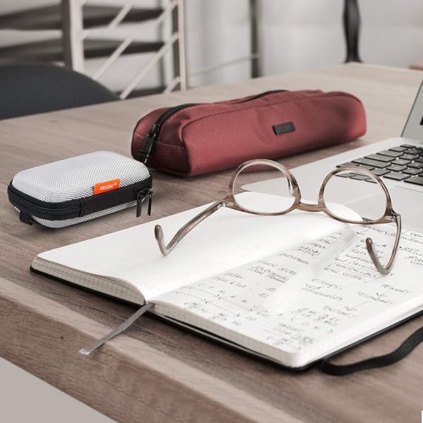 GLCON GLCON Small EVA Hard Shell Case for Earbuds & Chargers - Durable Zipper Organizer for Electronics & Accessories - View 6 of 8