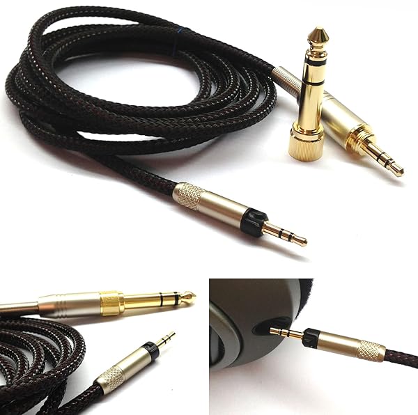 NewFantasia Upgrade Your Audio: NewFantasia 1.2m Replacement Cable for Audio Technica ATH-M50x, M40x, M70x Headphones - View 3 of 8