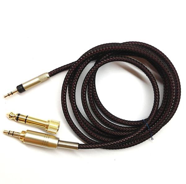 NewFantasia Upgrade Your Audio: NewFantasia 1.2m Replacement Cable for Audio Technica ATH-M50x, M40x, M70x Headphones - View 2 of 8