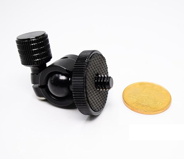 koolehaoda "Koolehaoda Mini Ballhead Tripod Mount: Versatile 1/4" Screw Connector for Cameras" - View 5 of 8