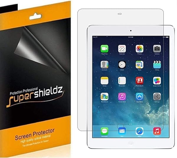 Supershieldz Supershieldz 4 Pack Screen Protector for iPad Air 2 - High Definition Clear PET Shield