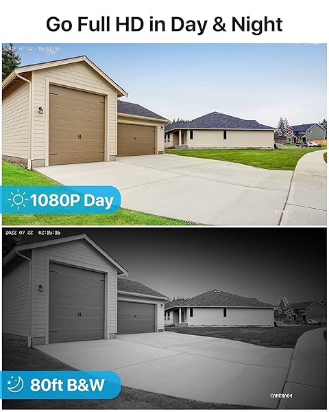 ZOSI ZOSI 1080P H.265+ Security Camera System: AI Detection, 5MP DVR & 4 Weatherproof Cameras - 80ft Night Vision, No HDD - View 3 of 10