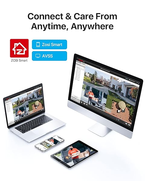 ZOSI ZOSI 1080P H.265+ Security Camera System: AI Detection, 5MP DVR & 4 Weatherproof Cameras - 80ft Night Vision, No HDD - View 6 of 10