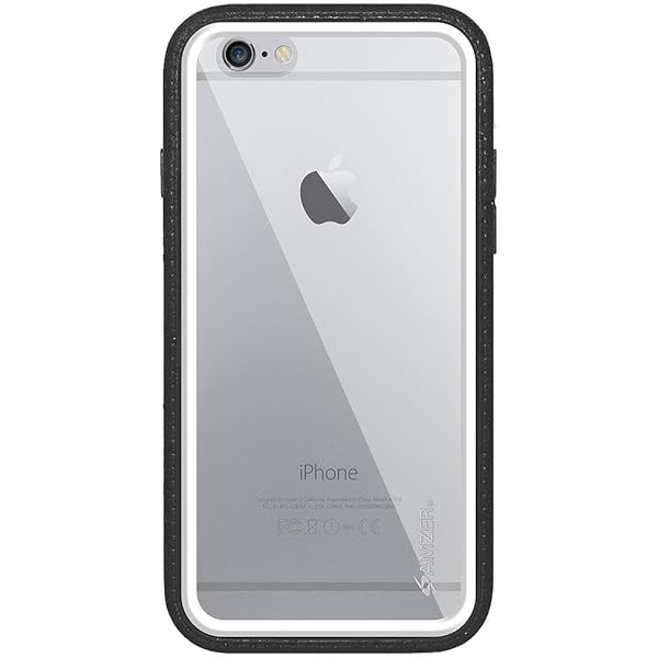 Amzer Amzer Crusta Rugged Tempered Glass Case for iPhone 6/6s - Belt Clip Holster, Black & White, Fits Silver, Gold, Rose Gold - View 4 of 7