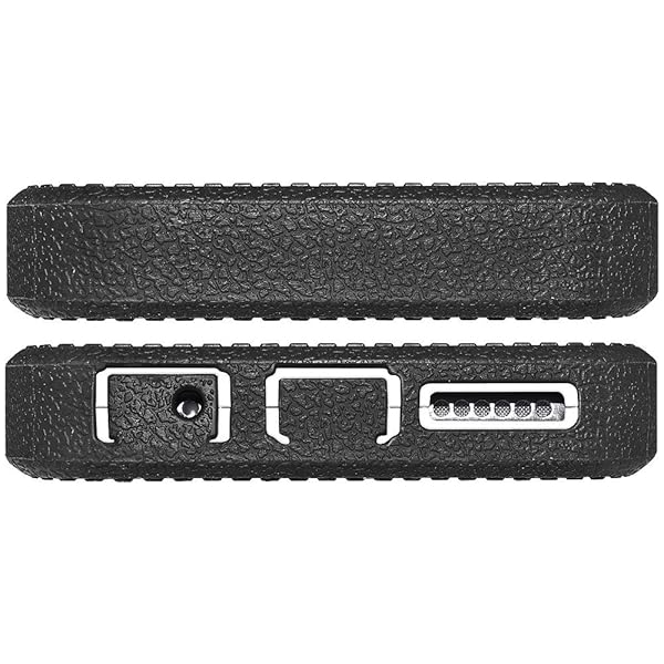 Amzer Amzer Crusta Rugged Tempered Glass Case for iPhone 6/6s - Belt Clip Holster, Black & White, Fits Silver, Gold, Rose Gold - View 6 of 7