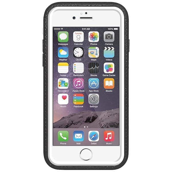 Amzer Amzer Crusta Rugged Tempered Glass Case for iPhone 6/6s - Belt Clip Holster, Black & White, Fits Silver, Gold, Rose Gold - View 7 of 7