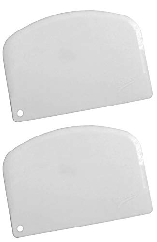 Ateco 1303 Bowl Scraper Set of 2 for Easy Baking and Cooking Cleanup