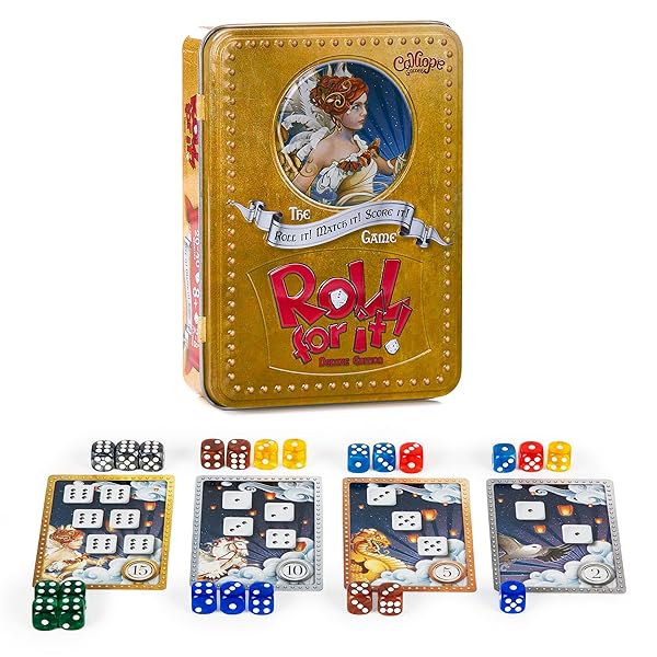 Calliope Calliope Games Roll for It Deluxe Edition Board Game Fun Family Game for All Ages Perfect for Game Night