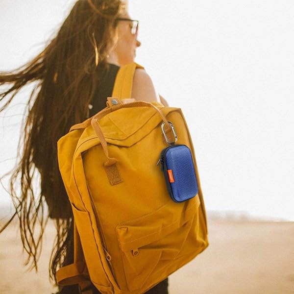 GLCON GLCON Earbud Carrying Case - Durable EVA Storage Bag for Wired & Bluetooth Headsets - Lightweight & Portable - Blue - View 7 of 8