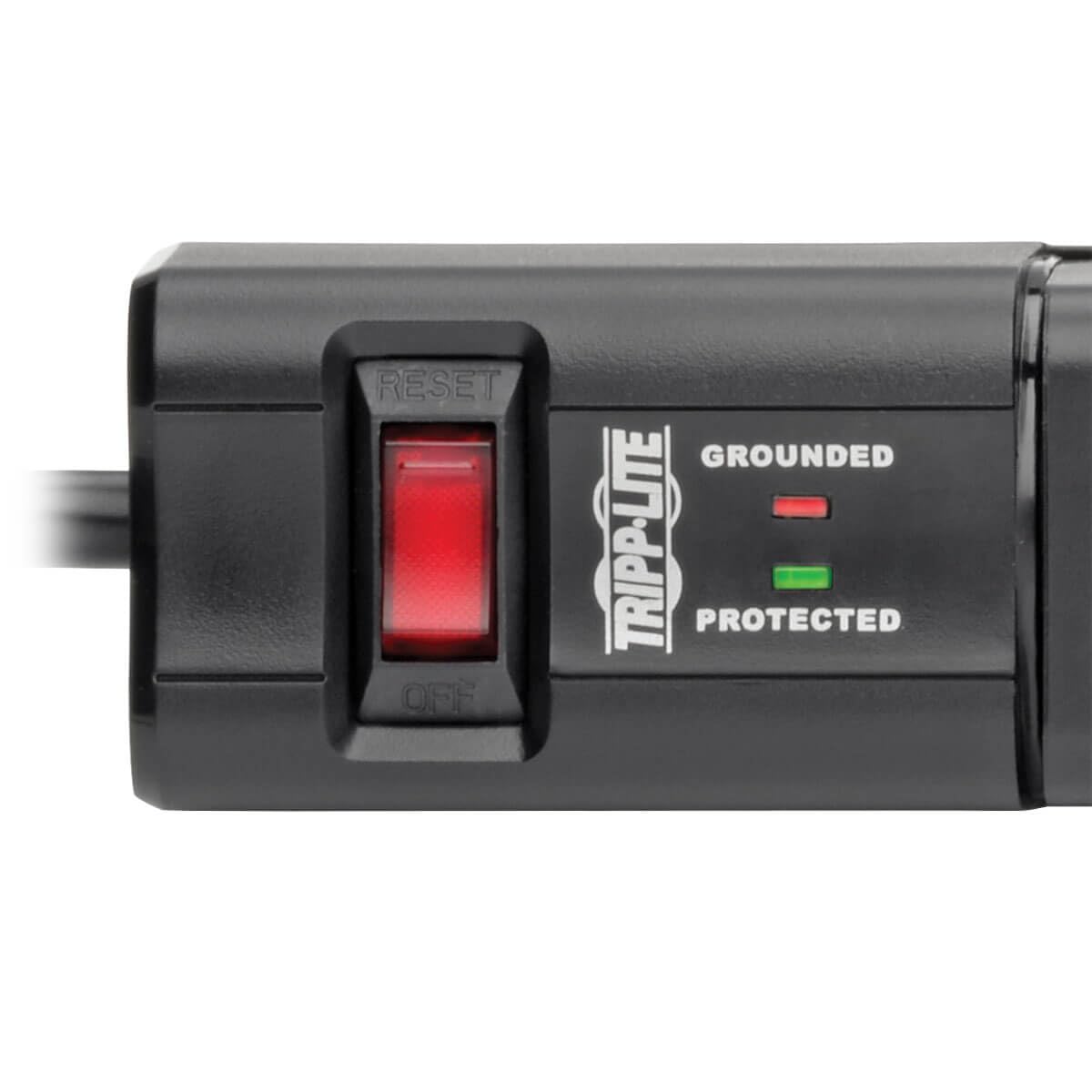 Tripp Lite 6 Rotatable Outlet Surge Protector Power Strip with 8ft Cord and Dual USB Charging Lifetime Warranty and 50K Insurance - View 5 of 7