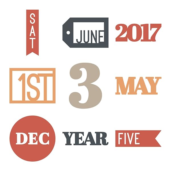 Cricut Unlock Creativity with Cricut 2002574 Days and Dates Cartridge: Perfect for DIY Projects! - View 3 of 10