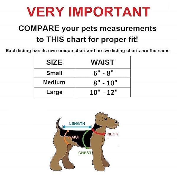 FUNNYDOGCLOTHES Funny Dog Clothes Dog Skirt Diaper for Female Cats Cotton Ruffle Dress in Pink Large Size Waist 10 to 12 Inches - View 2 of 4