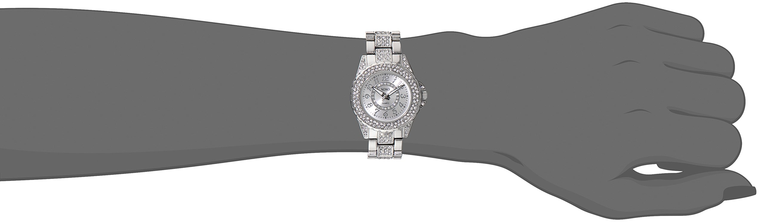 XOXO Women's XO5746 Silver Tone Bracelet Watch Stylish Timepiece for Everyday Wear - View 2 of 3