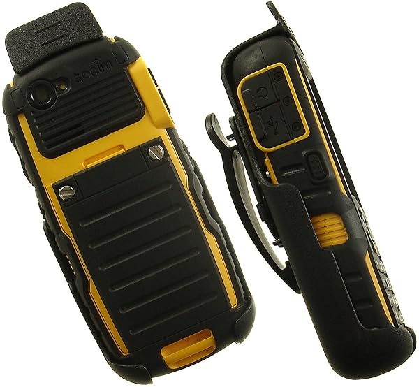 Nakedcellphone NAKEDCELLPHONE Black Spring Clip Holster for SONIM XP Strike & Bolt Series - Durable Rotating Case - View 2 of 9