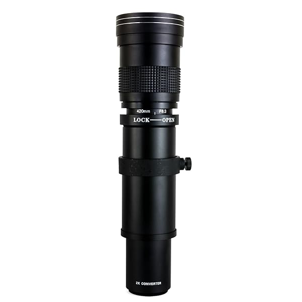 Opteka Opteka 420-1600mm f8.3 HD Telephoto Zoom Lens for Canon EOS Digital SLR Cameras