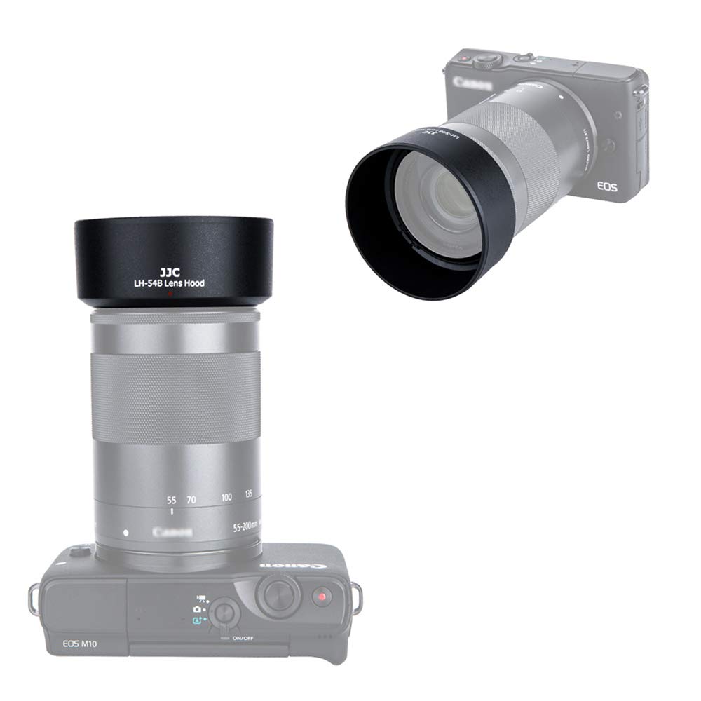 JJC JJC Bayonet Lens Hood for Canon EF-M 55-200mm f4.5-6.3 STM on EOS M50 M100 Mirrorless Camera Replaces Canon ET-54B Lens Hood - View 2 of 9