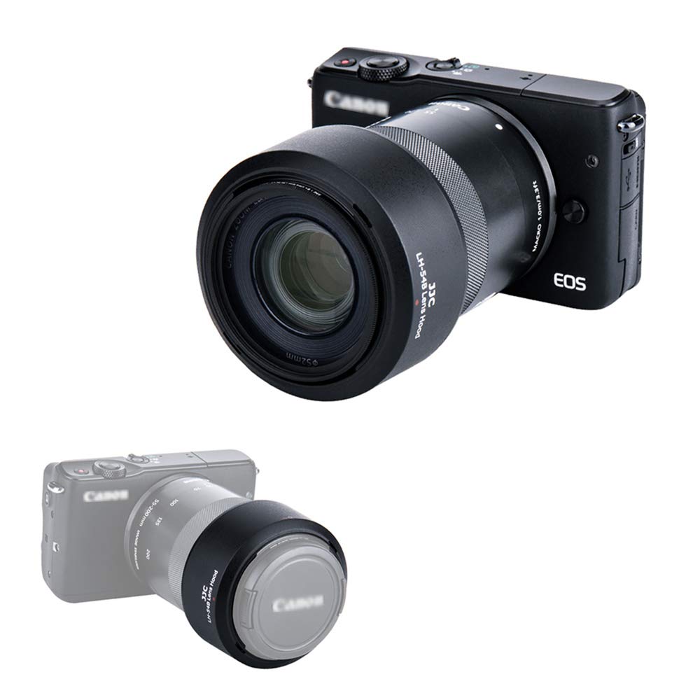 JJC JJC Bayonet Lens Hood for Canon EF-M 55-200mm f4.5-6.3 STM on EOS M50 M100 Mirrorless Camera Replaces Canon ET-54B Lens Hood - View 5 of 9