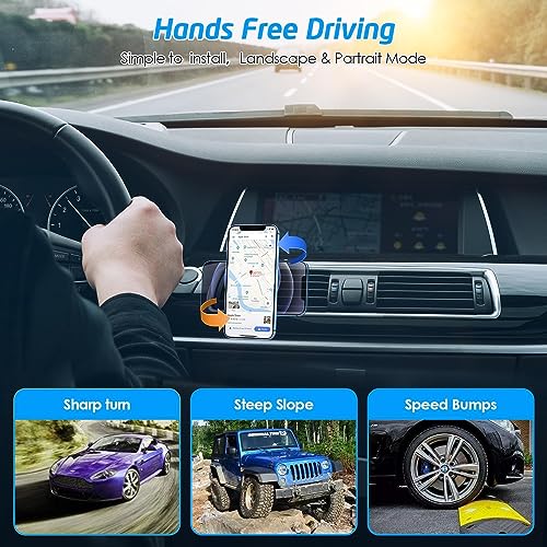 WixGear Buy WixGear Universal Magnetic Phone Car Mount - Fast Swift-Snap for Smartphones & Mini Tablets, Black - View 9 of 10