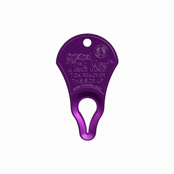 The Tick Key The Original Tick Key Portable and Safe Tick Detaching Tool Highly Effective in Purple