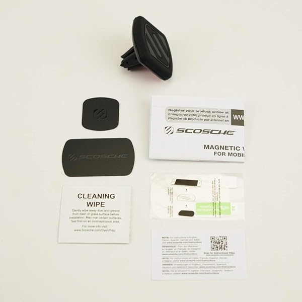 Scosche Scosche MAGVM2 MagicMount: Universal Magnetic Phone Mount for Car Air Vent - Strong Hold for iPhone, Samsung & All Devices - View 7 of 7