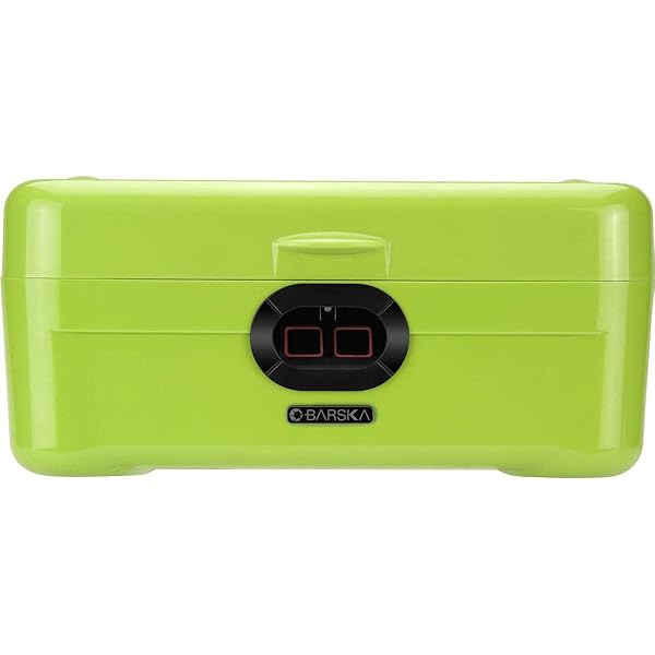 BARSKA Barska AX12458 iBox Dual Biometric Secure Device Lock Box Security Safe Green Standard for Ultimate Protection and Peace of Mind - View 4 of 10