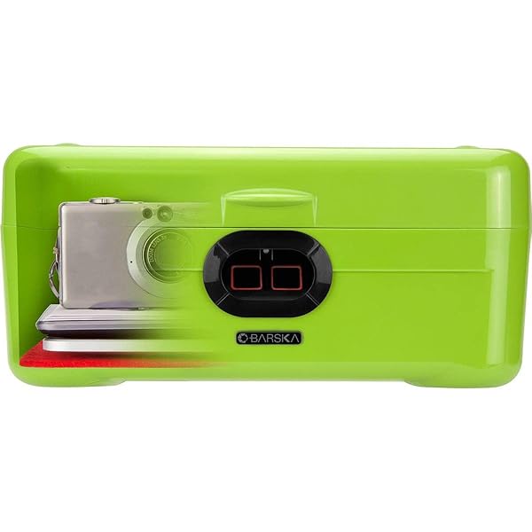 BARSKA Barska AX12458 iBox Dual Biometric Secure Device Lock Box Security Safe Green Standard for Ultimate Protection and Peace of Mind - View 7 of 10