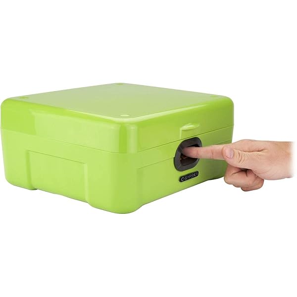 BARSKA Barska AX12458 iBox Dual Biometric Secure Device Lock Box Security Safe Green Standard for Ultimate Protection and Peace of Mind - View 8 of 10