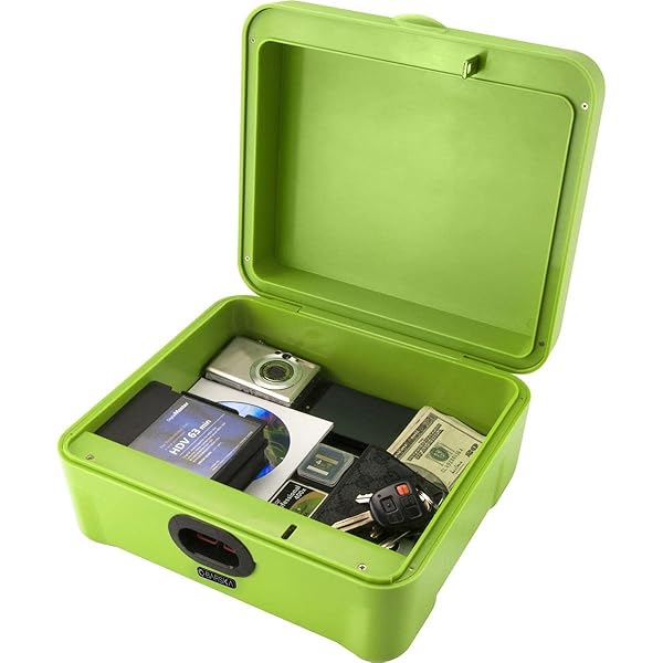 BARSKA Barska AX12458 iBox Dual Biometric Secure Device Lock Box Security Safe Green Standard for Ultimate Protection and Peace of Mind - View 9 of 10