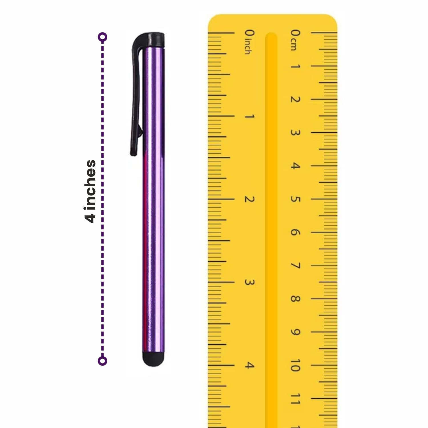 TCD 100 Pack Colorful Long Metal Capacitive Stylus Pens Universal for All Touch Screen Devices Lifetime Warranty Assorted Colors - View 3 of 6