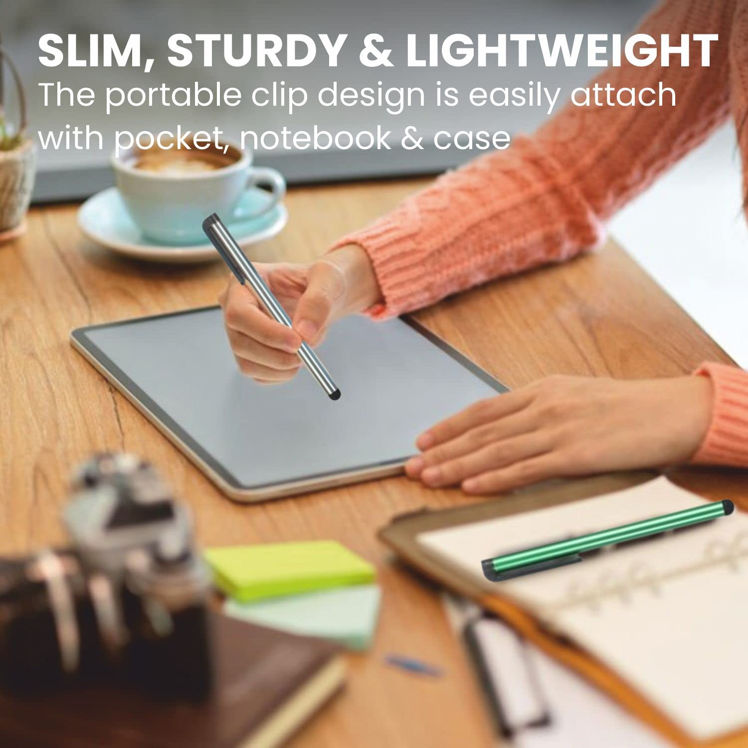 TCD 100 Pack Colorful Long Metal Capacitive Stylus Pens Universal for All Touch Screen Devices Lifetime Warranty Assorted Colors - View 4 of 6