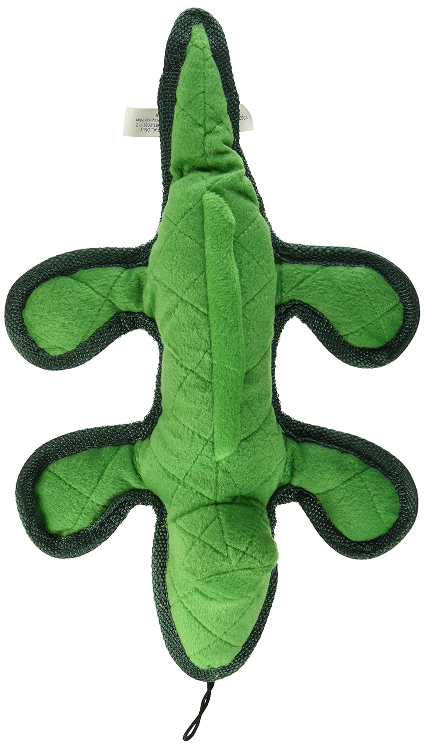 Pet Lou Bite Me Alligator 14 Inch Plush Toy for Dogs Durable Fun Chew Toy