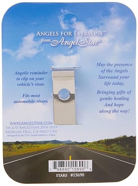 AngelStar Angelstar 15690 Guardian Angel Visor Clip - 2.5-Inch Grey Accent for Car Decor - View 7 of 7