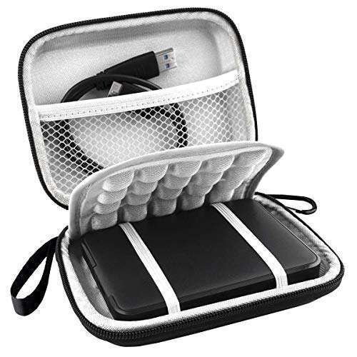 Lacdo Buy Lacdo Hard Drive Carrying Case for WD Elements & My Passport - Portable Storage Bag for 1TB to 6TB HDDs