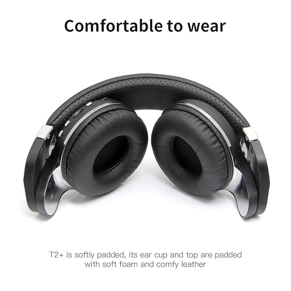 Bluedio Buy Bluedio T2 Plus Turbine Wireless Bluetooth Headphones with Mic & FM Radio - Black - View 7 of 9