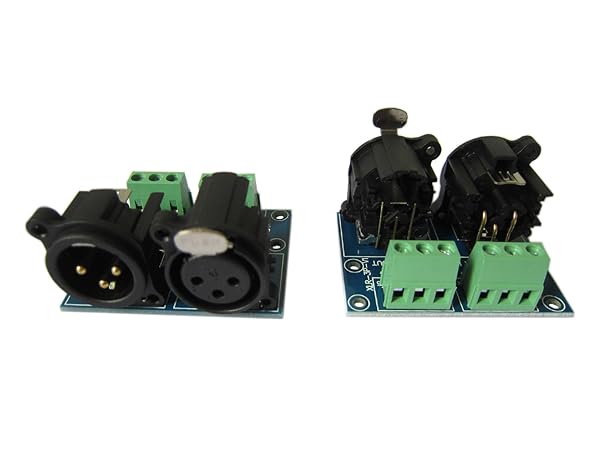 Colorful-USA 3Pin Terminal Adapter XLR 3 Pin to XLR Converters for DMX Controller and Led Decoder Pack of 2
