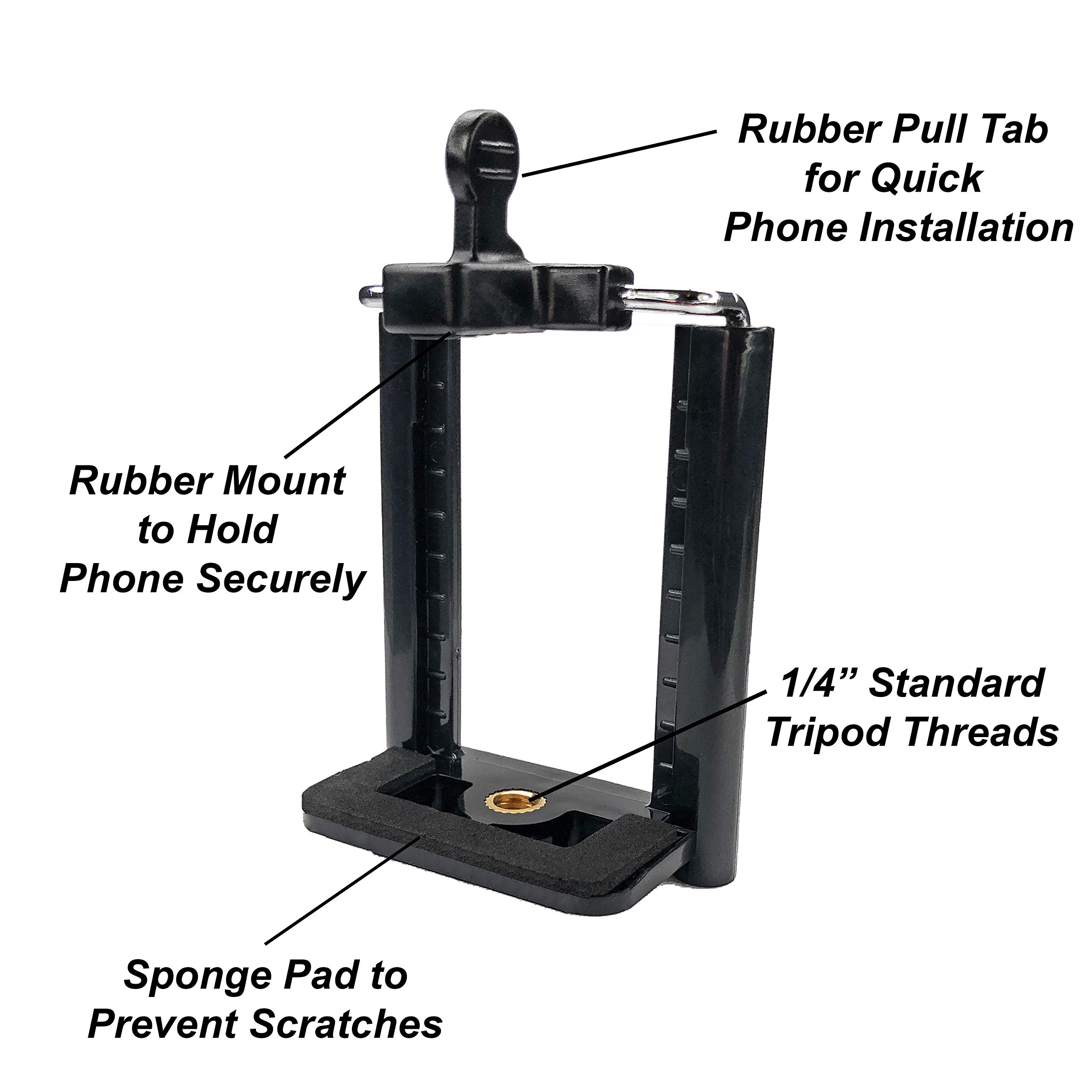 DaVoice DaVoice Car Phone Mount: Universal Windshield Holder for iPhone & Samsung Galaxy - Secure & Versatile! - View 8 of 8