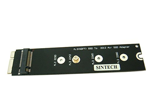 Sintech Upgrade 2012 MacBook Air with Sintech M.2 NGFF SSD to 26Pin Adapter for Enhanced Performance
